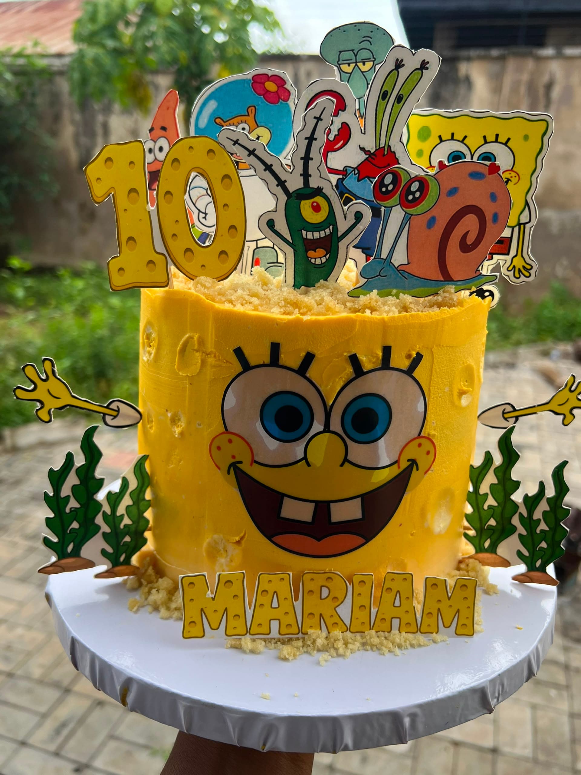 Spongebo Themed Cake